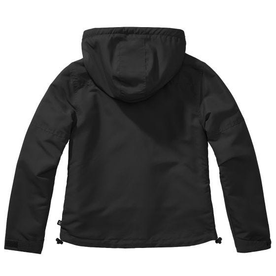 Brandit Ladies Windbreaker Front Zip Black