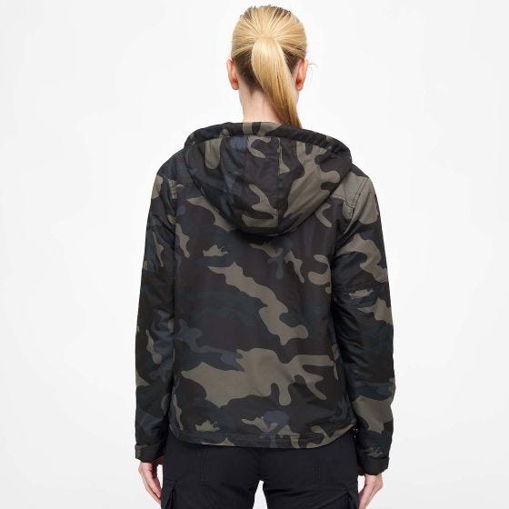 Brandit Ladies Windbreaker Front Zip Dark Camo