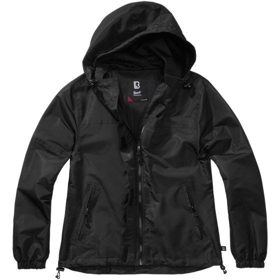 Brandit Ladies Summer Windbreaker frontzip Black