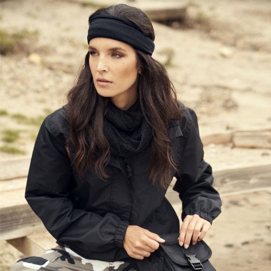 Brandit Ladies Summer Windbreaker frontzip Black