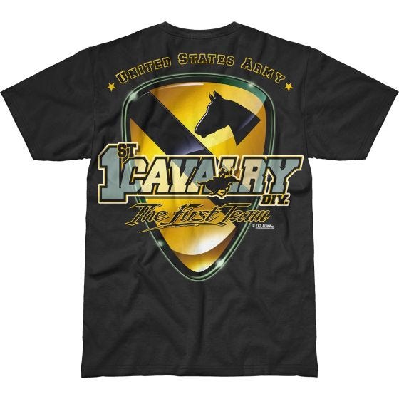 7.62 Design Army 1st Cavalry First Team Battlespace T-Shirt Black