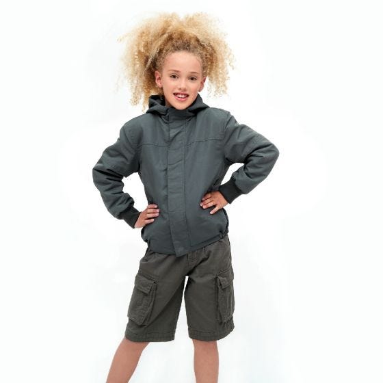 Brandit Kids Windbreaker Front Zip Anthrazit