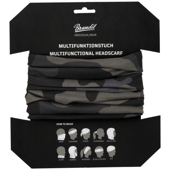 Brandit Multifunctional Neck Gaiter Dark Camo