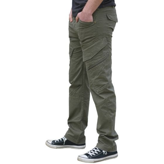 Brandit Adven Slim Fit Trousers Black