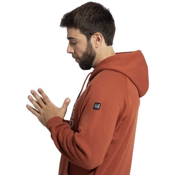 CLOMOD Hoodie "Twirl" Maroon Red