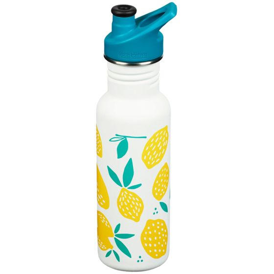 Klean Kanteen Classic Narrow 532ml Bottle Sport Cap Lemon