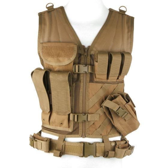 Condor Crossdraw Vest Coyote Brown