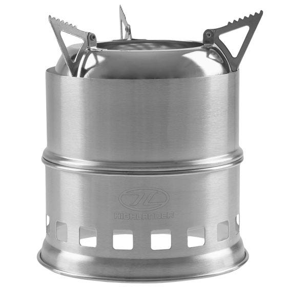 Highlander Cabar Wood Burning Stove Grey