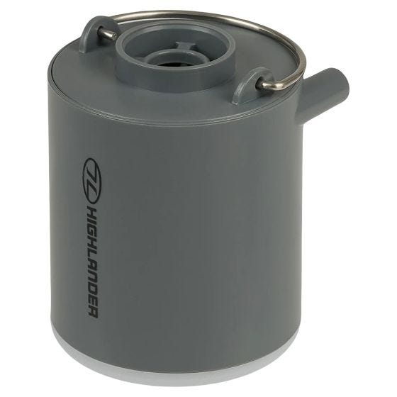 Highlander Wee Banshee Micro Lightweight Air Pump with Light Grey