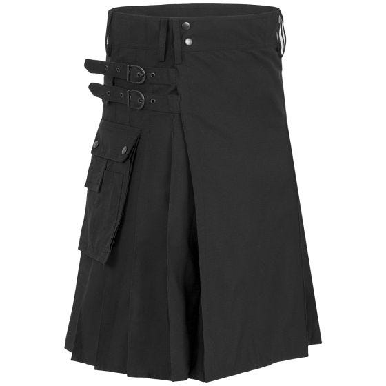 Highlander Combat Kilt Black