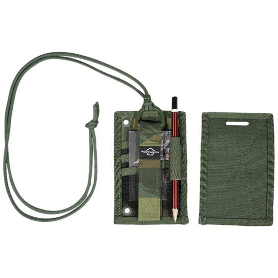 Pentagon ID Card Holder Greek Lizard Camo