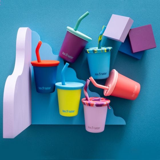 Klean Kanteen Kid's Cup 295ml w/Straw Lid Crocus Petal