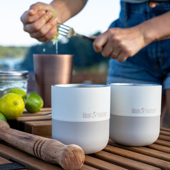 Klean Kanteen Rise 280ml Lowball Tumbler w/Flip Lid Tofu
