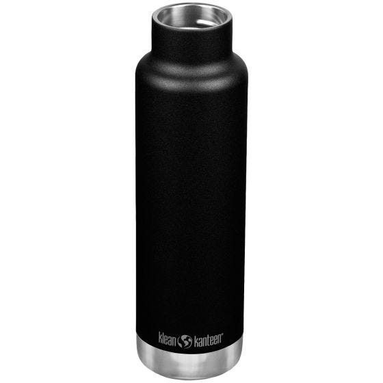 Klean Kanteen 592ml Classic Vacuum Insulated Bottle Loop Cap Black