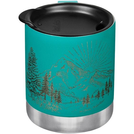 Klean Kanteen 355ml Insulated Camp Mug w/Tumbler Lid Mountain-Porcelain