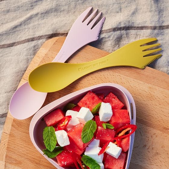 Light My Fire Spork Large Serving Bio Dusty Pink