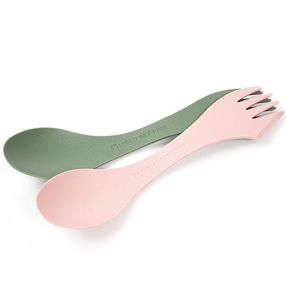 Light My Fire Spork Original Bio 2 Pack Sandy Green/Dusty Pink