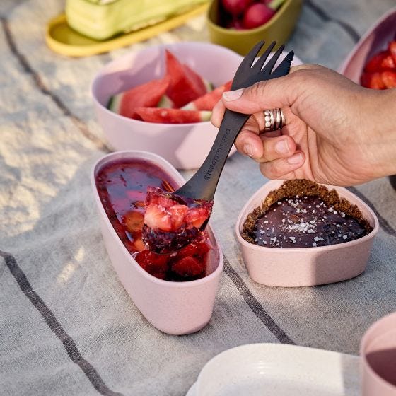 Light My Fire Spork Original Bio 2 Pack Sandy Green/Dusty Pink