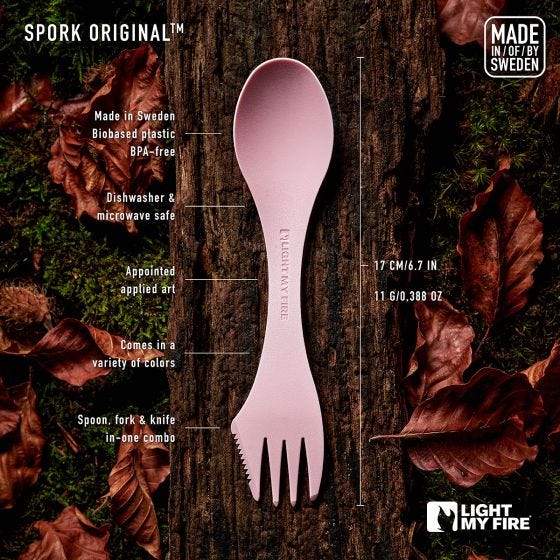 Light My Fire Spork Original Bio Rusty Orange