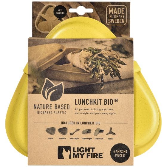 Light My Fire LunchKit Bio 6pcs Set Musty Yellow