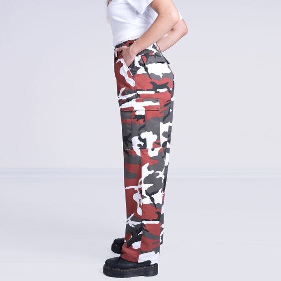 Mil-Tec Ladies Ranger Trousers Red Camo