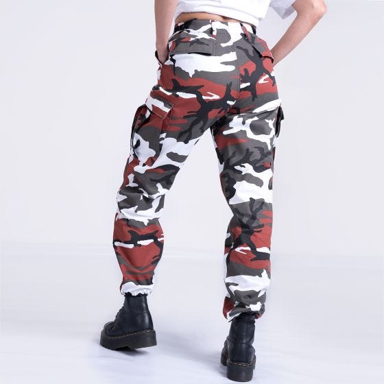 Mil-Tec Ladies Ranger Trousers Red Camo