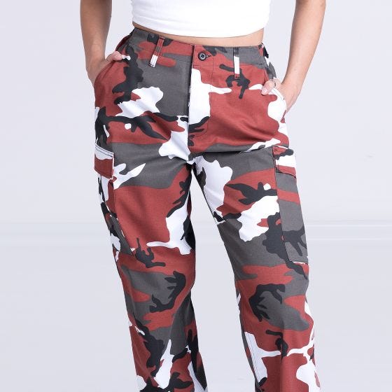Mil-Tec Ladies Ranger Trousers Red Camo