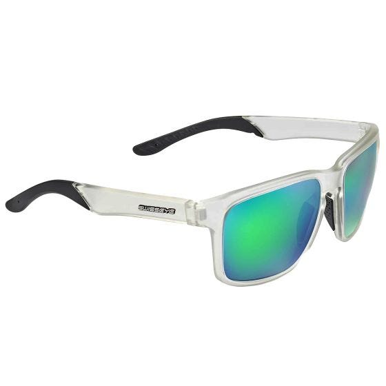 Swiss Eye Life Sunglasses Green Green Revo Lens / Crystal Matt/Black Frame