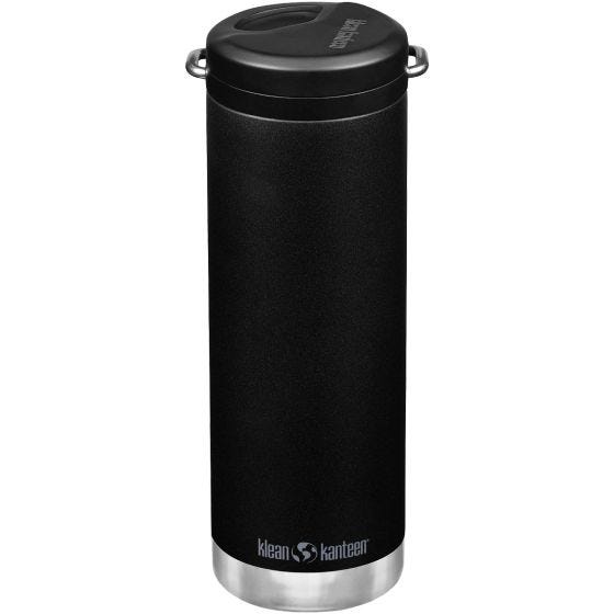 Klean Kanteen TKWide 592ml Insulated Bottle Twits Cap w/Straw Black