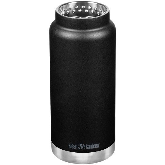 Klean Kanteen TKWide 946ml Insulated Bottle Twist Cap w/Straw Black