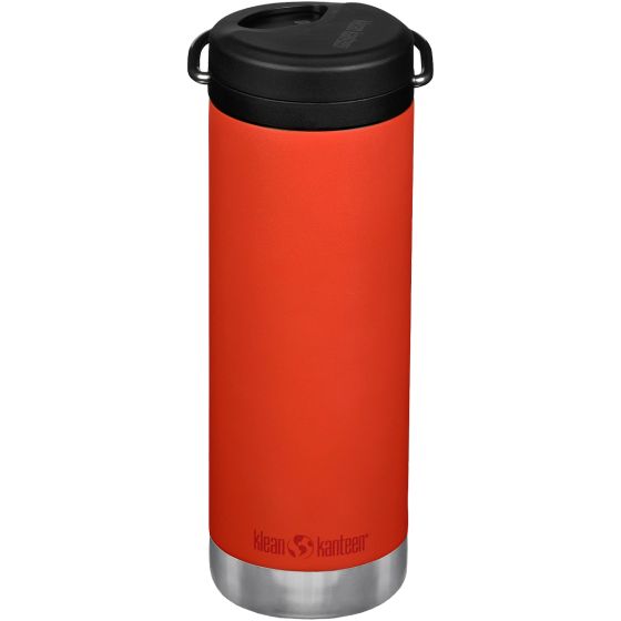 Klean Kanteen TKWide 473ml Insulated Bottle Twist Cap w/Straw Tiger Lilly