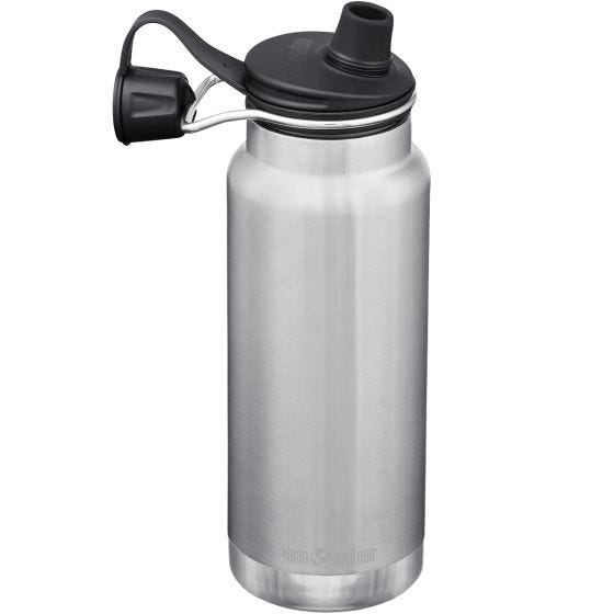 Klean Kanteen TKWide 946ml Insulated Bottle Chug Cap Brushed Stainless