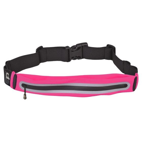 Ultimate Performance Ease Runners Expandable Waist Bag Pink/Reflective