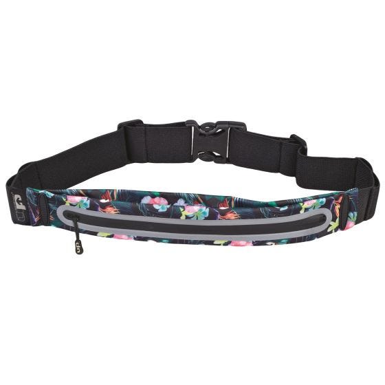 Ultimate Performance Ease Runners Expandable Waist Bag Tropical/Reflective