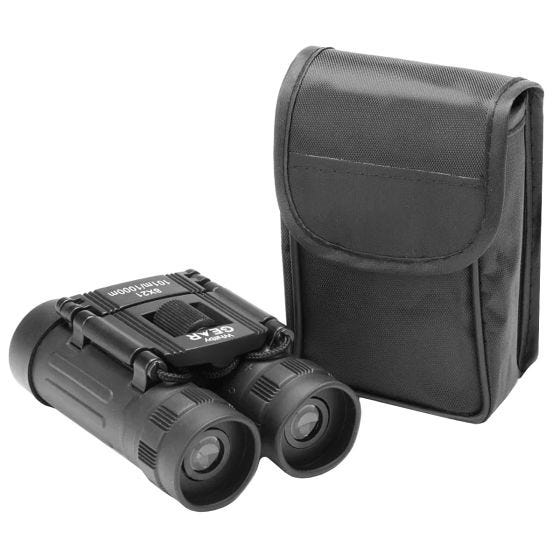 Whitby Gear Compact Binoculars 8x21 Black