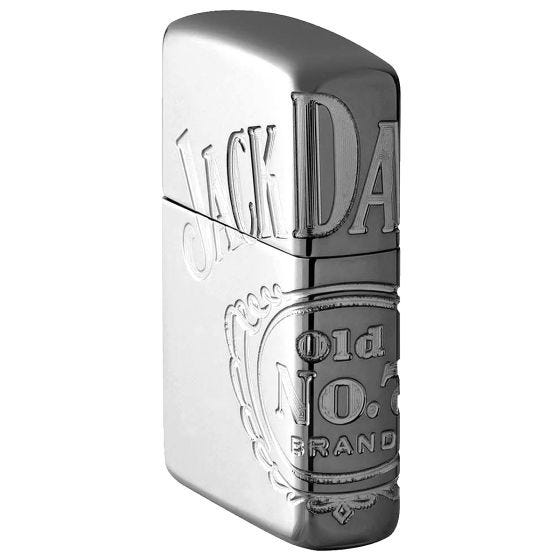 Zippo Jack Daniel's Armor Lighter Black Ice