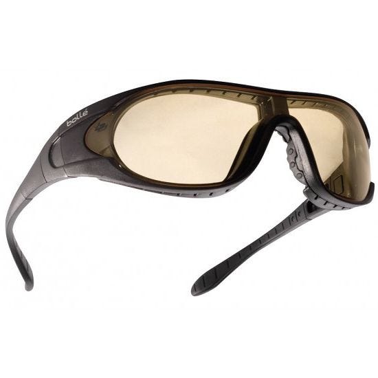Bolle Raider Ballistic Spectacles - Clear + Smoke + Yellow Lens / Black Frame