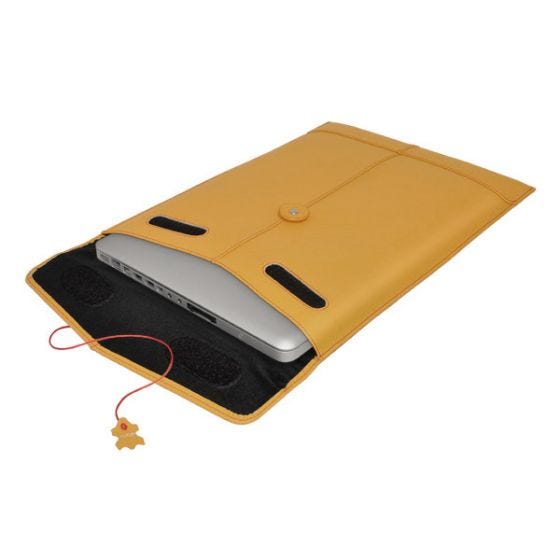 Civilian Manila 11 Leather Sleeve for MacBook Air 11" / Netbook Mango