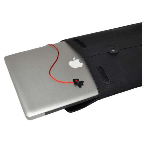 Civilian Pro Manila-15 Leather Laptop Sleeve for MacBook Pro 15" Black