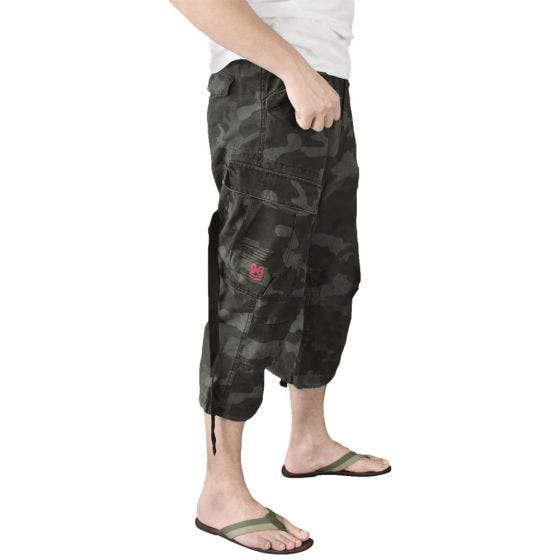 Surplus Engineer Vintage 3/4 Shorts Black Camo