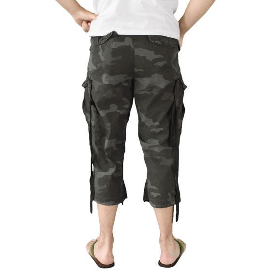 Surplus Engineer Vintage 3/4 Shorts Black Camo