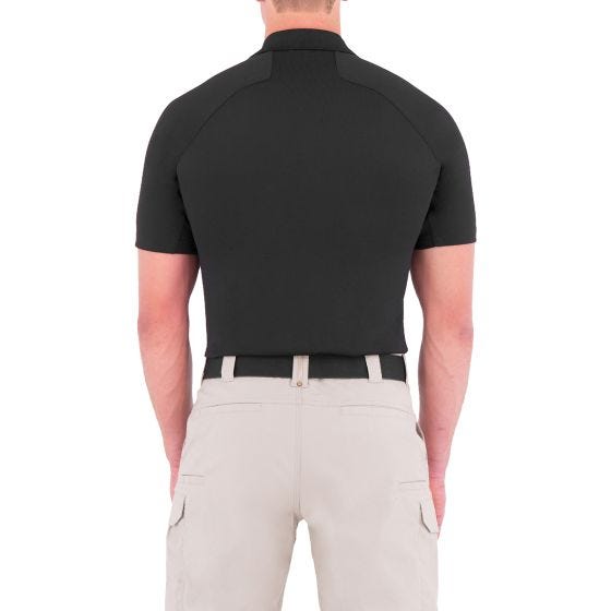 First Tactical Men's Performance Short Sleeve Polo Black