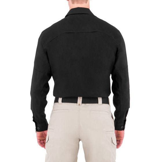 First Tactical Men's Tactix Long Sleeve BDU Shirt Black