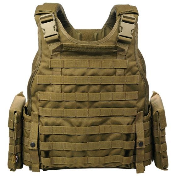 Flyye MOLLE SPC Armour Vest Coyote Brown