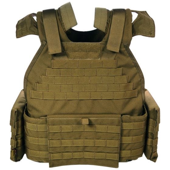 Flyye MOLLE SPC Armour Vest Coyote Brown