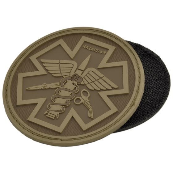 Hazard 4 3D Combat Caduceus Paramedic Morale Patch Coyote