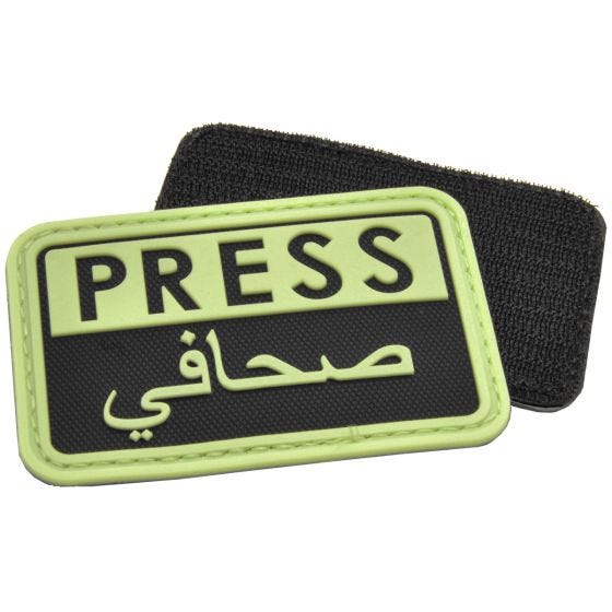 Hazard 4 3D Press / Arabic Reporters Morale Patch Glows in the Dark