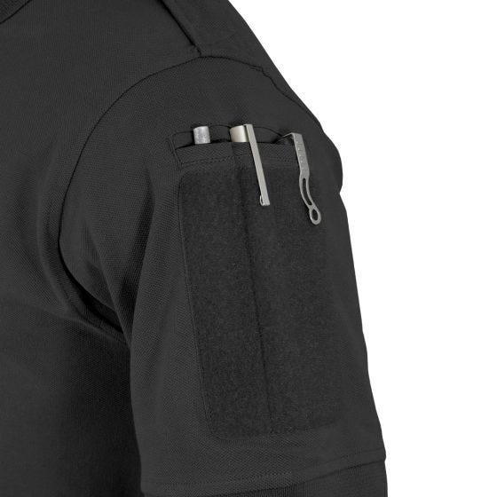 Hazard 4 Undervest Plain Front Battle Polo Shirt Black