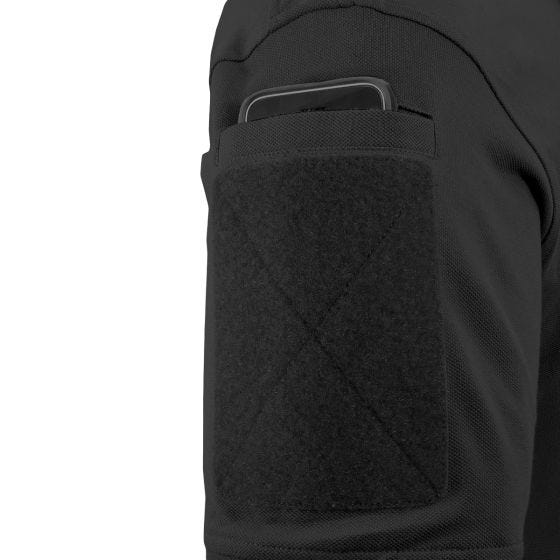Hazard 4 Undervest Plain Front Battle Polo Shirt Black