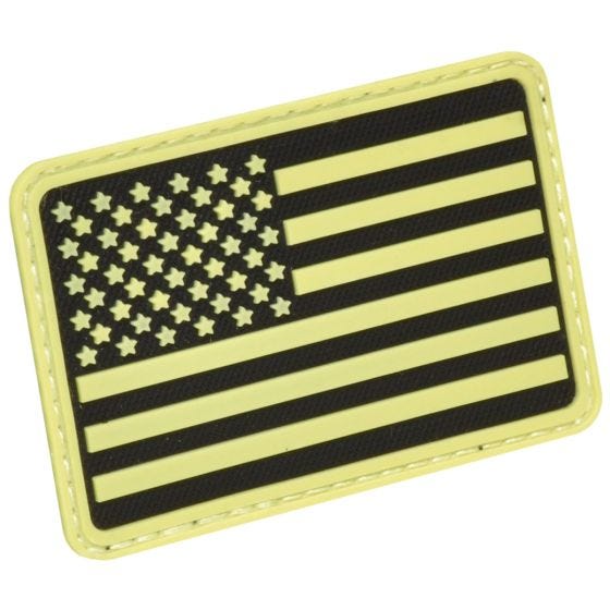 Hazard 4 USA Flag Left Arm Morale Patch Glow in the Dark